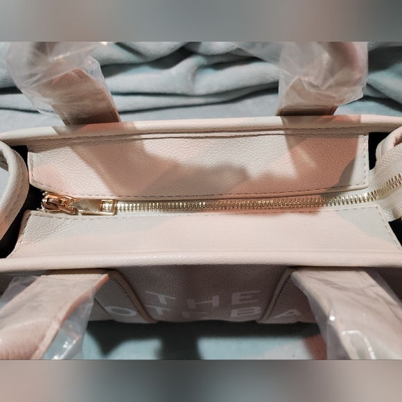 607. New beige cream crossbody tote bag - Picture 5 of 6